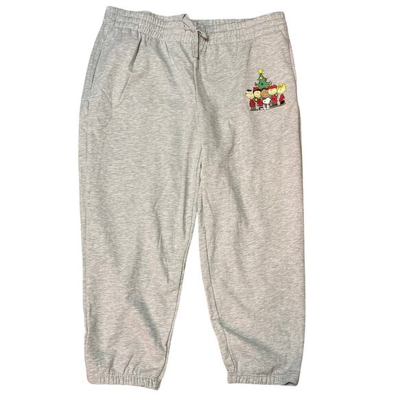 Adult Unisex Peanuts Plus Size Family Graphic Jogger Pants - Light  Wash 3XL - Picture 1 of 6